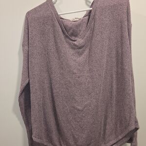 Elegant Lavender V-Neck Sweater